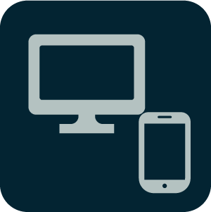 パソコンとスマホのアイコン