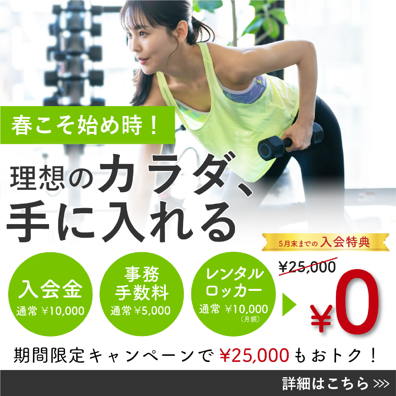 ジム新規会員募集