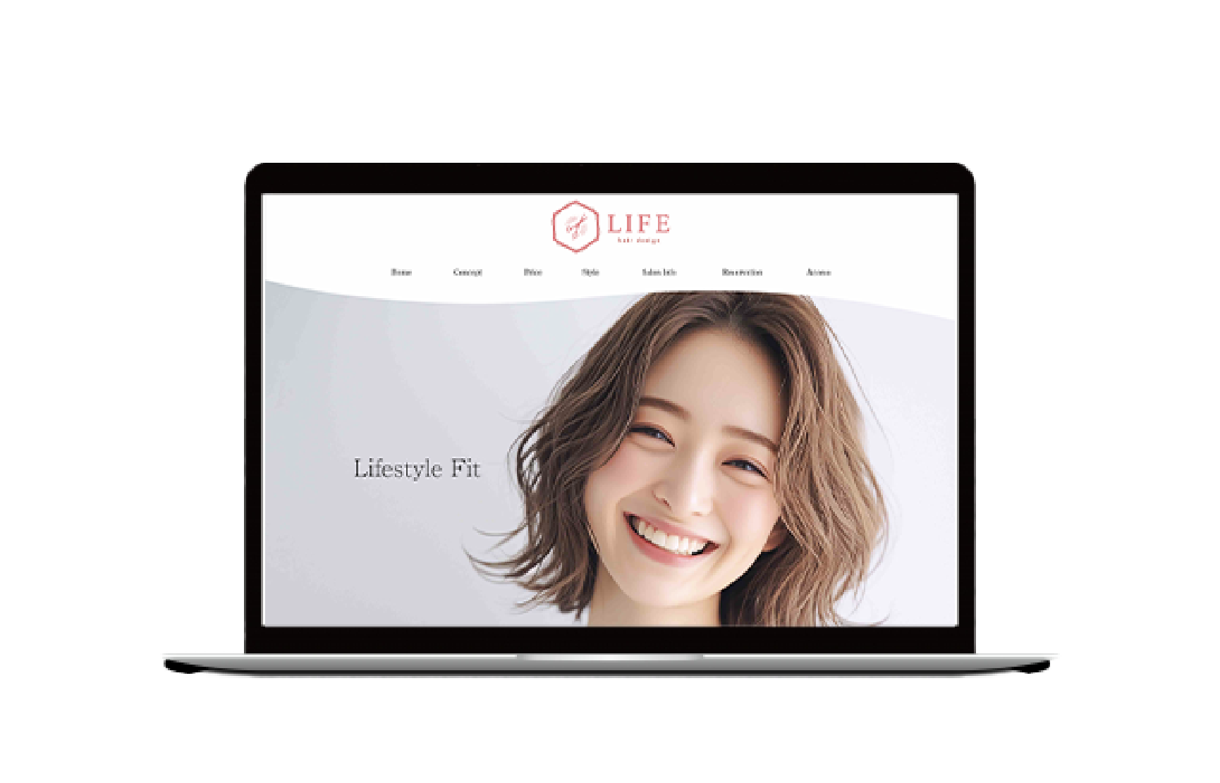 美容室のWebサイトサンプル