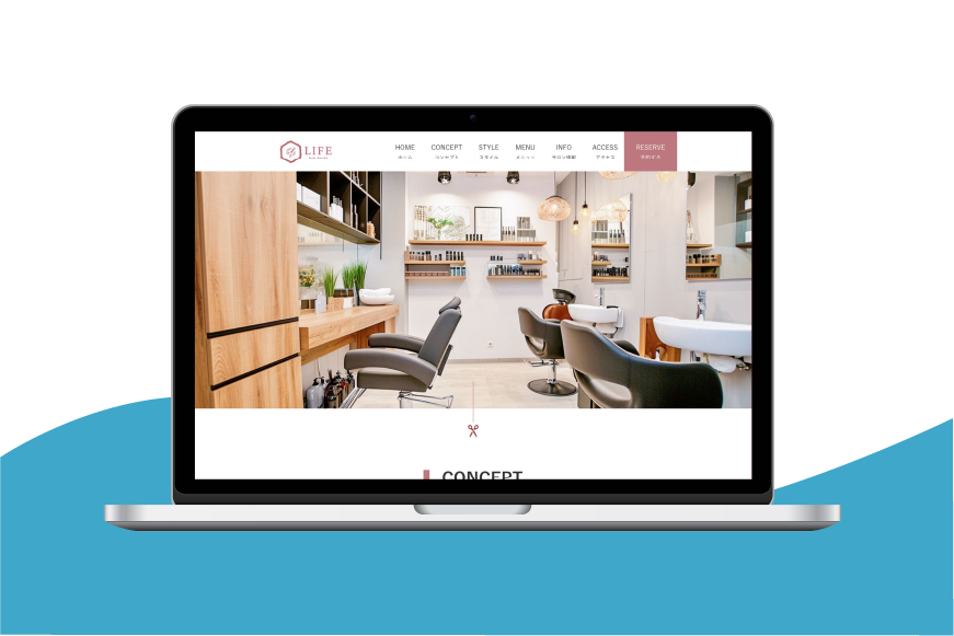 ウェブサイトの画像