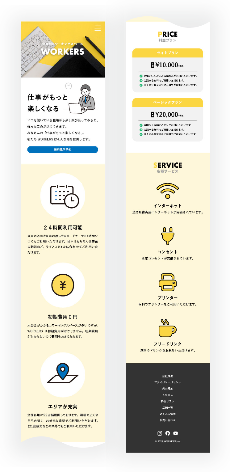 sp版ワーキングスペースサイト一覧