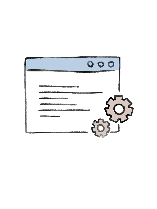コーディングのイラスト